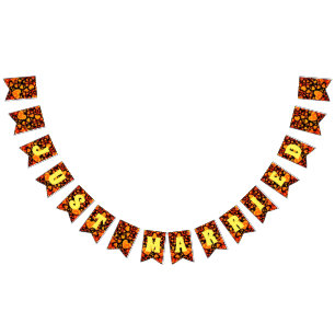 JUST MARRIED - heart love pattern design 1 Bunting