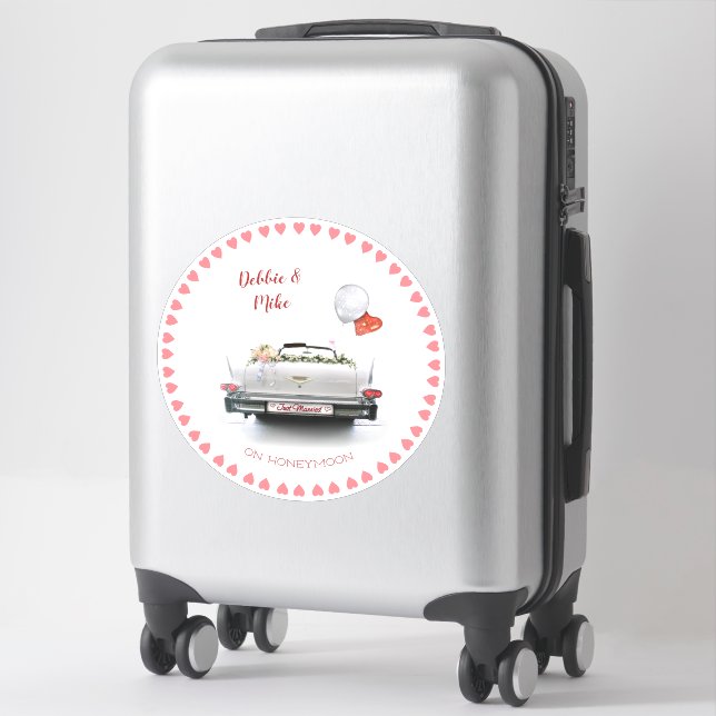 Just Married Honeymoon (customisable) (Suitcase)