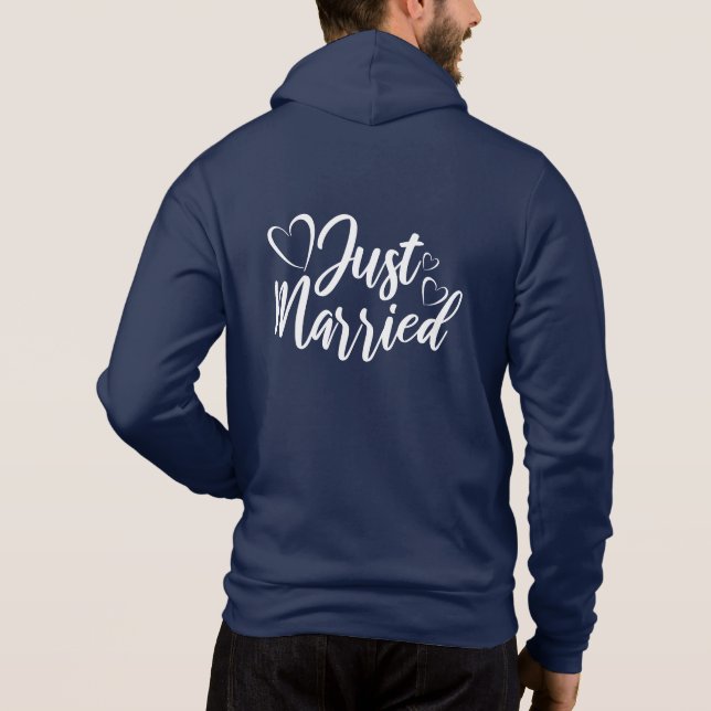 Just Married Hoodie (Back)