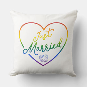 Just Married III - LGBTQ Wedding Cushion