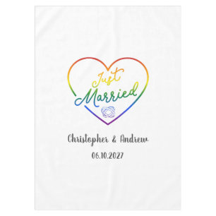 Just Married III - LGBTQ Wedding Tablecloth