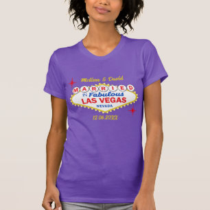 Just Married in Las Vegas Wedding T-Shirt