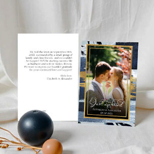 Just married Invitation   Abstract Wedding