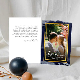 Just married Invitation   Abstract Wedding