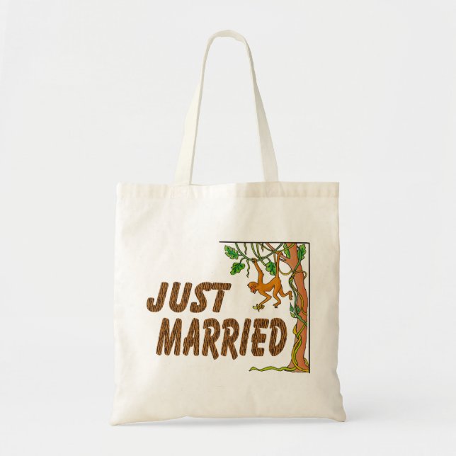 Just Married Jungle Fever Tote Bag (Front)