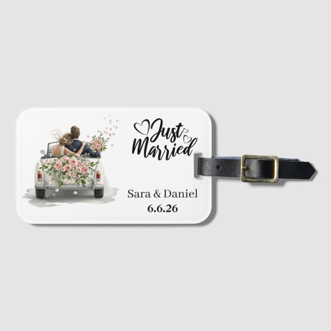 Just Married  Luggage Tag (Front Horizontal)