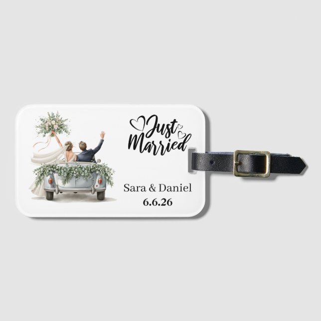 Just Married  Luggage Tag (Front Horizontal)