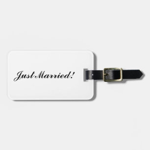 "Just Married" Luggage Tag