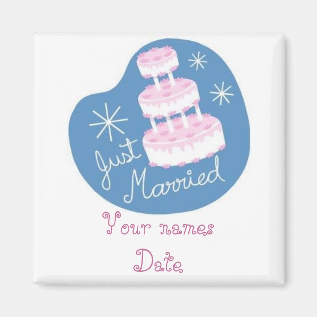 Just Married Magnet (Front)