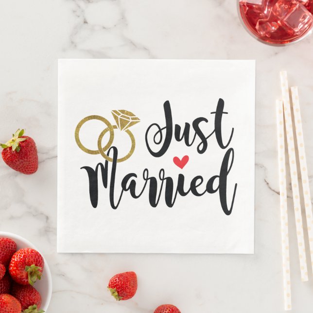 Just Married Napkin (Insitu)