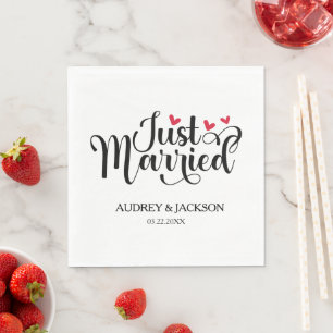 Just Married Napkin
