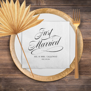 Just Married Napkin