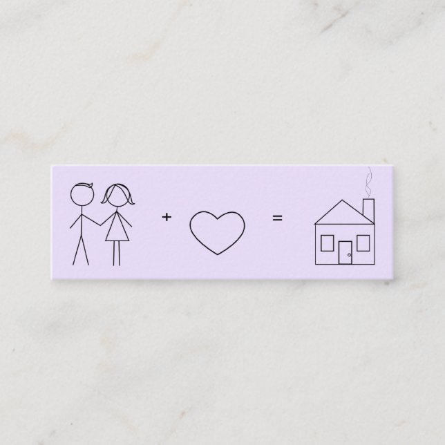 Just Married New Address Card (Front)