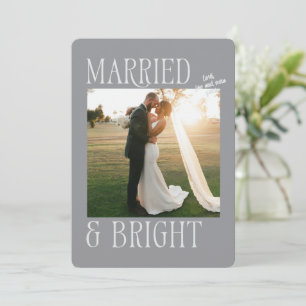 Just Married Newlywed Christmas Card