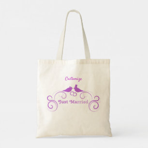 Just Married Newlyweds Thunder_Cove Tote Bag