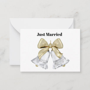 Just Married Note Card