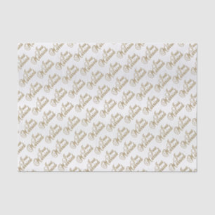 Just Married Pattern Tissue Paper