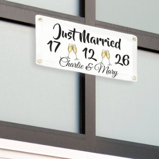 Just Married personalised Banner