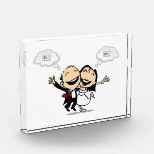 Just married photo block