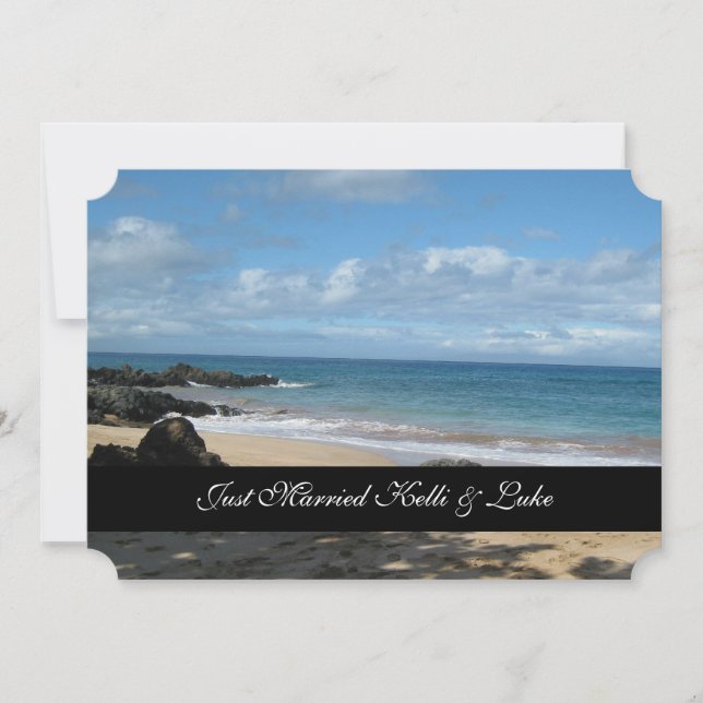 Just Married Photo Card (Front)