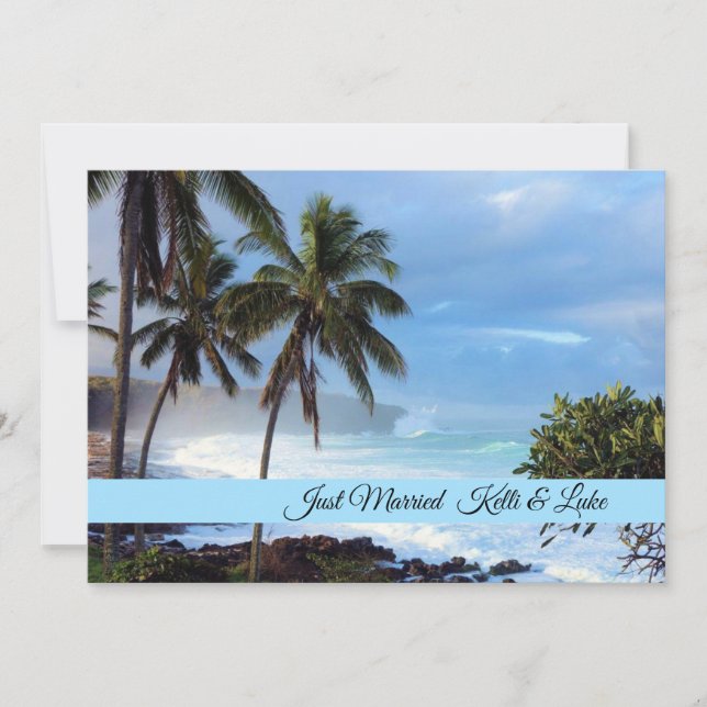 Just Married Photo Card (Front)