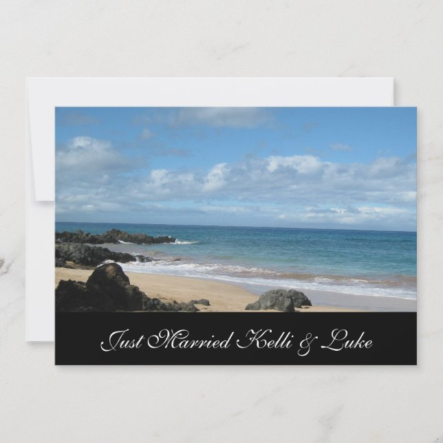 Just Married Photo Card (Front)