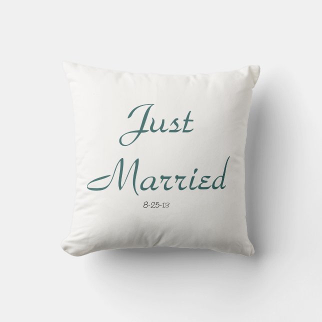 Just Married Pillow (Front)