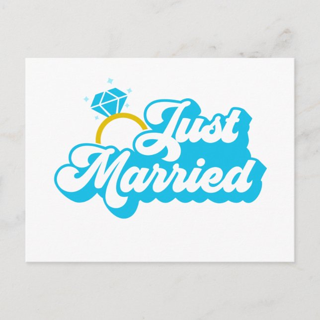 Just Married Postcard (Front)