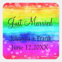 Just Married Rainbow