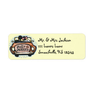 Just Married Return Address Labels