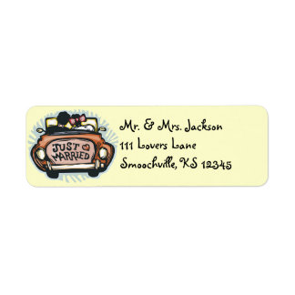 Just Married Return Address Labels