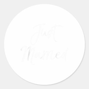 Just Married Shirt Cute Wedding Shirt For Couples Classic Round Sticker