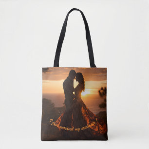 Just married soulmate tote bag