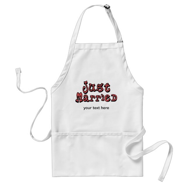 Just Married Standard Apron (Front)