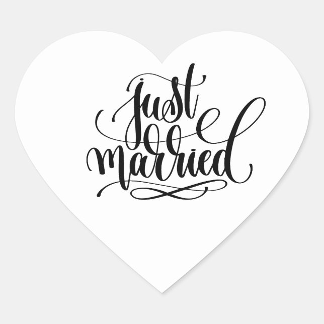 Just Married Sticker (Front)