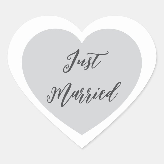 Just Married Sticker (Front)