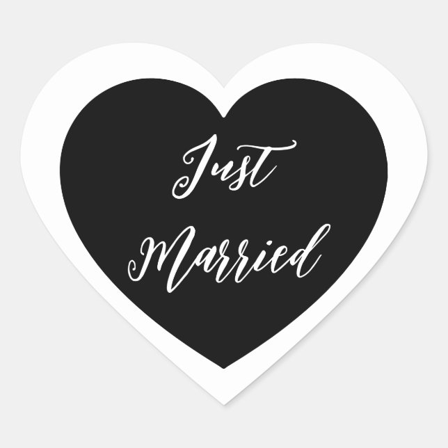 Just Married Sticker (Front)