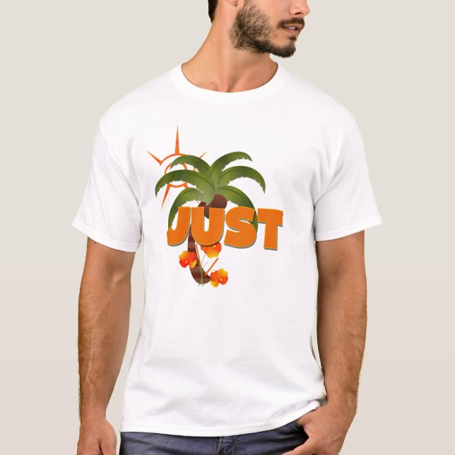 JUST married Tropical  T-Shirt (Front)