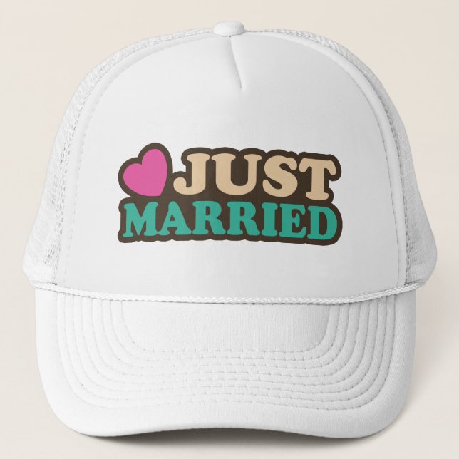 Just Married Trucker Hat (Front)