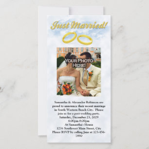 Just Married, Two Gold Bands/Clouds