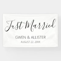 Just Married Wedding Car Decoration Banner B613
