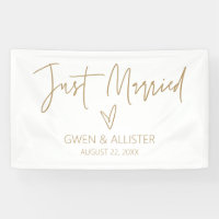 Just Married Wedding Car Decoration Banner G400