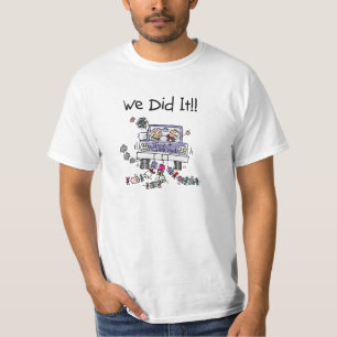 Just Married Wedding Car T-Shirt