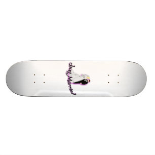 Just Married Wedding Couple Skateboard