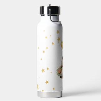 Just Married Wedding Couple Water Bottle