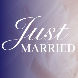 Just Married   Wedding Elegant White