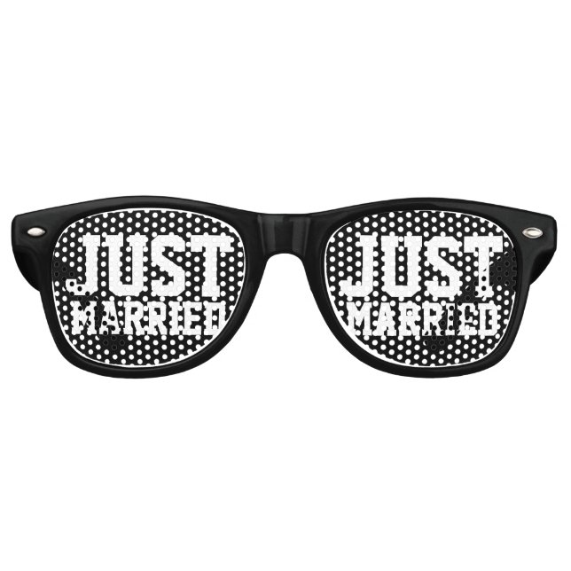 Just married wedding party shades for newly weds (Front)