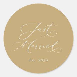Just Married Wedding Sticker