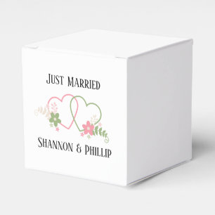 Just Married with Bride & Groom Names   Favour Box