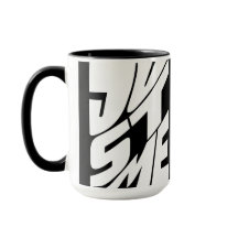 Just Me Black And White Typography Design